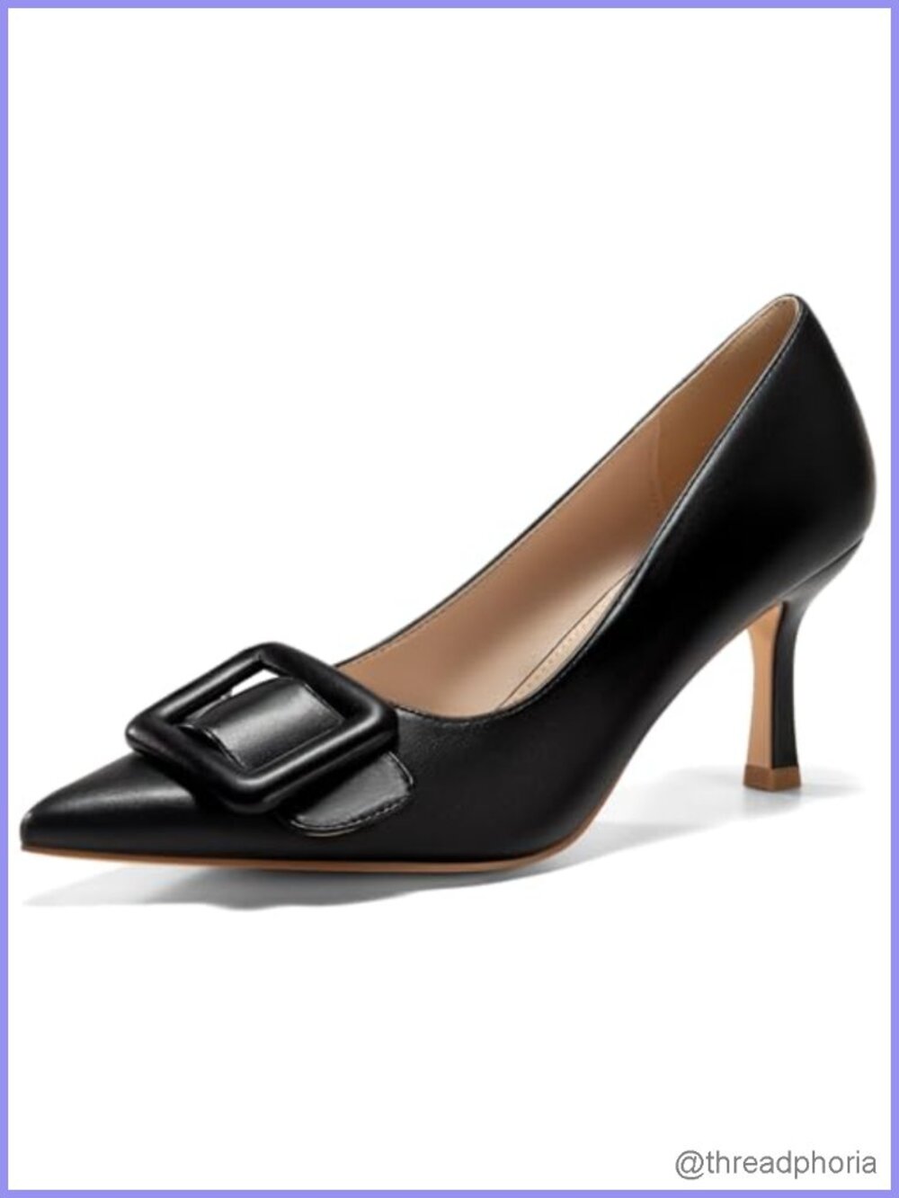 Faux Leather Kitten Heel Pumps Pointed Toe Stiletto Wedding Party Dress Shoes